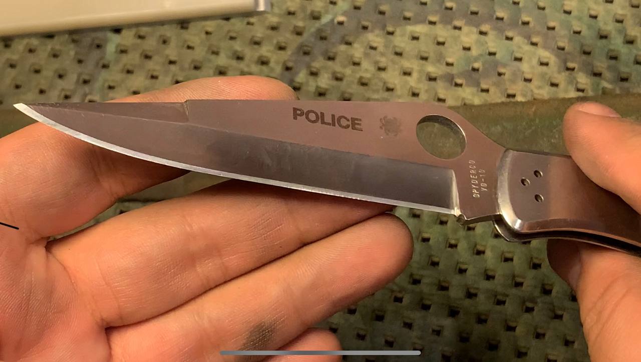 Заточка ножа Police (полиция)